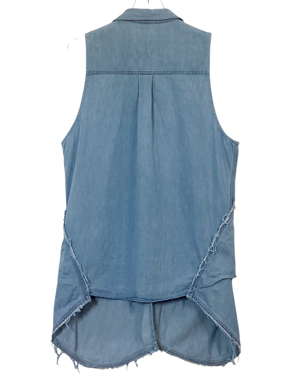 STATE THE LABEL Smock Dress OS Blue Denim Cotton Oversized Button Front Tunic - Picture 5 of 13